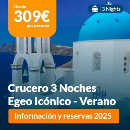 Mapa Crucero Celestyal Egeo Icónico 3 noches 2024