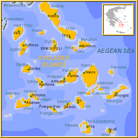 mapa de las islas griegas Mapa Islas Griegas | Grecia   GrecoTour